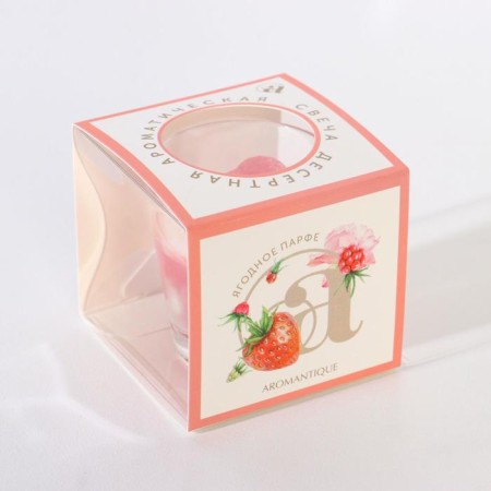 Aromatic candle in a glass "Berry Parfa", 60 g-1