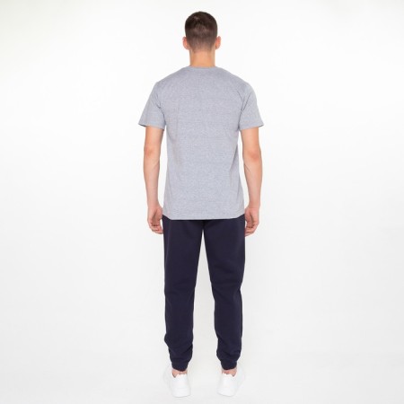 T -shirt male plain, color gray mix, size 54-4