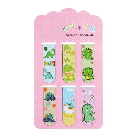 A set of magnetic bookmark for books Calligrata 6 pieces, "Dragons", mix-4