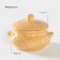 Ceramic Karakum baking pot, 500 ml, D = 11 cm