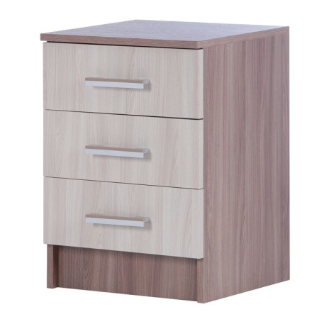 Bedside table TP-1 400x380x560 ash shimo bright/dark
