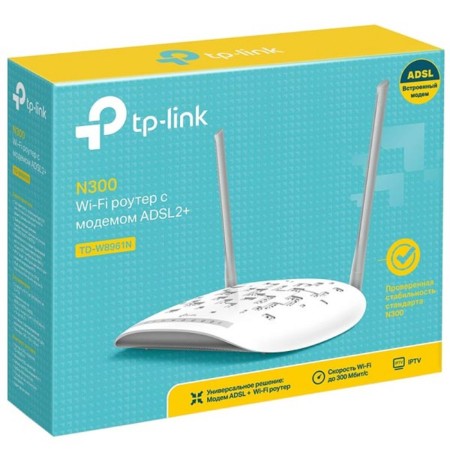 Wi-Fi Wireless TP-Link TD-W8961N Adsl Annex A/M Wi-Fi-3