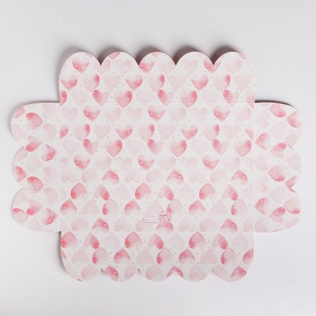 Cookie box, confectionery packaging with PVC lid, "for loved ones", 20 x 30 x 8 cm-5