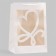 Gift package with a curly window, 20 x 16 x 30 cm, white