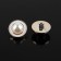 A set of buttons on the leg, d = 21.5 mm, 5 pcs, pearl/gold color