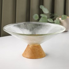 Glass vase for fruits 