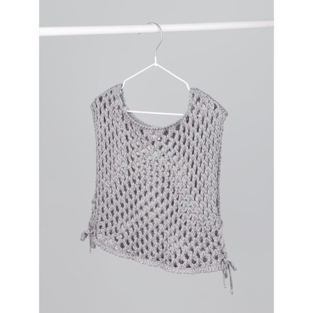 Knitted children's vests Amarobaby Mesh, height 128 cm, color gray color-12