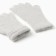 Women's gloves minku, light gray color, 25 cm