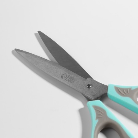Scissors are universal, mowed blade 7.5 ", 17.5 cm, color mix-3