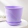 Pot for flowers with the Podon Venice, 3.1 l, d = 19 cm, lavender color
