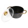 A set of dishes of 3 objects: 2 pots, pan, black color, 2.8/4.3 l/26 cm