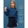 Longsliv children's Amarobaby Ruffle, height 122 cm, blue color