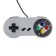 Game console 620 SFC, 620 games, AV cable, 2 wired joysticks, gray