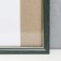 Photo frame plastic 40x40 cm, green with gold (plastic screen)