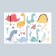 Sticker Plastic Interior color "dinosaurics" 30x45 cm