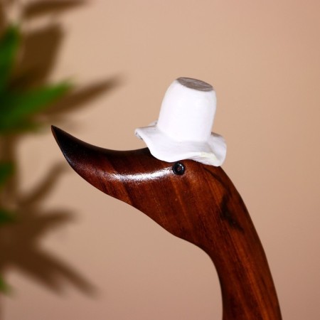 Souvenir "Duck in a wedding outfit" tree 45 cm-4