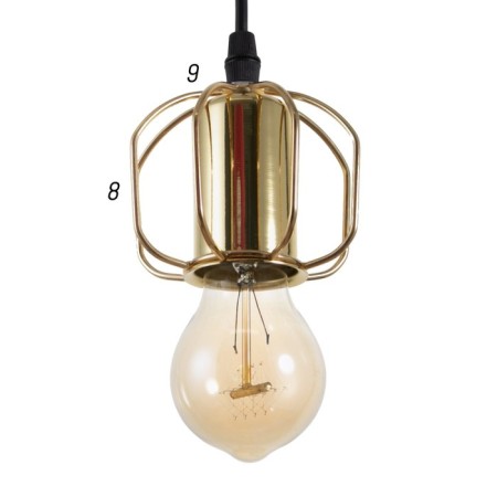 Lamp Bayerlux 1393/1gd E27 40W gold 9x9x8 cm-4