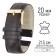 Watch strap, male, 20 mm, harness 90 mm, larynx 125 mm, Nat. Leather, dark brown.