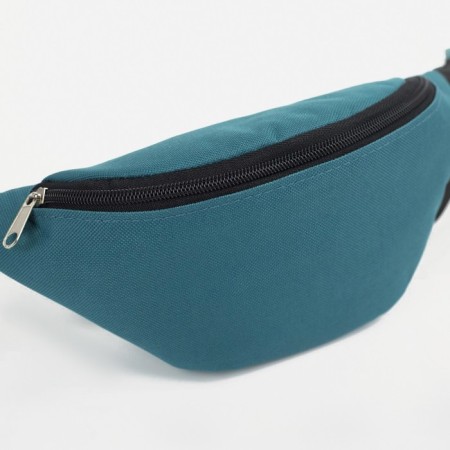Zipper waist bag, turquoise color-2