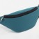 Zipper waist bag, turquoise color