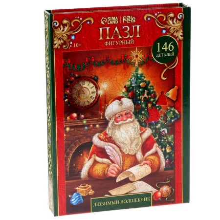 New Year's puzzle Figure "New Year! Letter to Santa Claus"-1