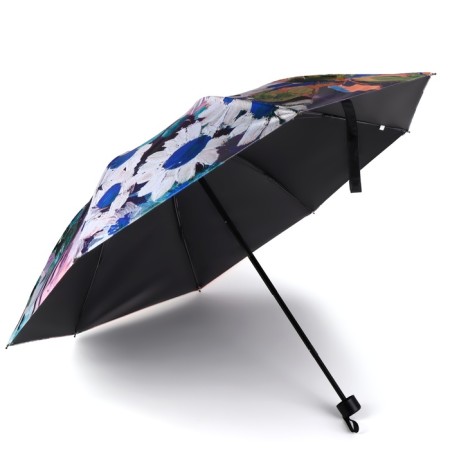 Mechanical umbrella “Flower picture”, eponge, 4 additions, 8 knitting needles, r = 48 cm, color mix-2