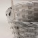 A set of baskets of 3 pcs, d21x10xh36cm, gray, bamboo