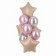 A set of balloons "Strawberry coffee", foil, latex, 10 pcs.