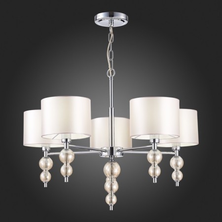Suspended EVOLUCE lamp. Sle105703-05. Ramer. 5x40 watts, E14, 58x58x43 cm, chromium color-2
