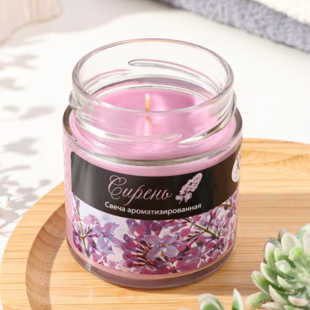 Candle in the bank Aromatic "Lilac", 25 hours-1
