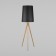 TK Lighting Walz 5599, E27, 1x60W, 600x600x1750 mm, light wood, chrome