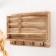 Decorative wood hooks with pocket and shelf for painting "Natural" 10.5x28x18 cm