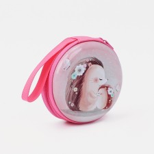 Case for coins/headphones with lightning, pink color