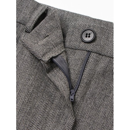 Women's pants with pincines minku: Modern Classic color dark gray, river 48-7