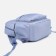 A backpack with a zipper, 3 outer pockets, blue color