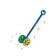 Qatalka "Funny wheels", with balls, color blue-green