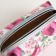 Cosmetic bag with lightning, white/pink color