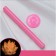 Surgut for printing the rose "pink" luminous 1.1x1.1x13.3 cm