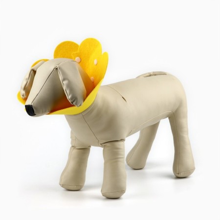Soft collar for animals Fetter, yellow cent, size m-6