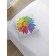 Pillowess decorative "Rainbow Flower", on a zipper, size 45x45 cm