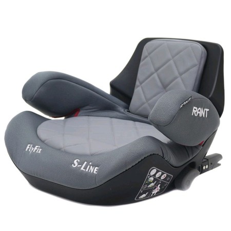 Car Seat children's Rant Flyfix, group 2/3 (15-36 kg), Grey color