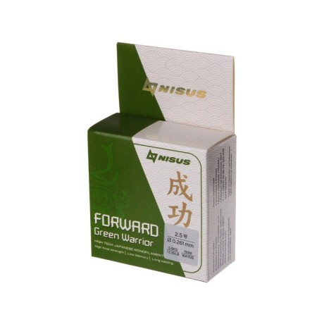 Nisus Forward Warrior fishing line, diameter 0.261 mm, test 5.6 kg, 150 m, green-1