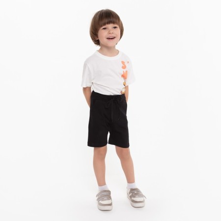 Shorts for a boy, black color, height 122 cm