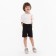 Shorts for a boy, black color, height 122 cm