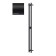 Terminus duo electric heated towel rail "Circle", 1400x114 mm, Black Muar