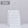 Craft package with silver embossing, round handle, white, 15 x 11 x 6 cm, 120 g