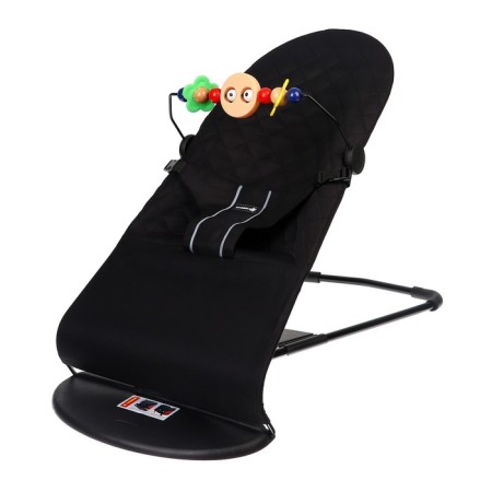 Smooth cover for children's sun lounger, black TM KRACH I-3