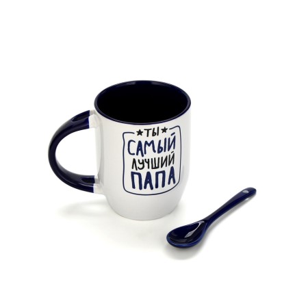 A mug with a spoon "You are the best", 350 ml-2