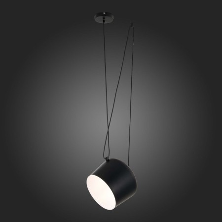Suspension EVOLUCE. Sle120643-01. TRIESTE. 1x40 W, E27, 24.3x24.3x21 cm, black color-2