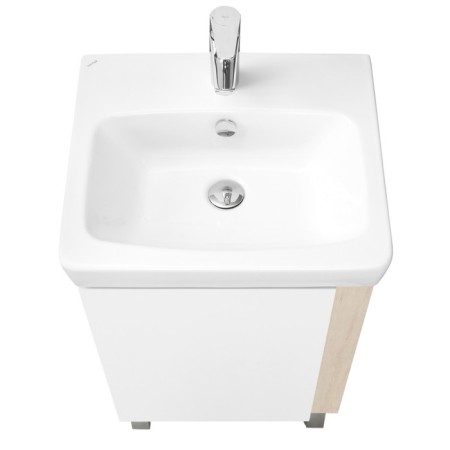 Tumbling under the Aquaton Country sink, 50 cm, white color, oak Verona-3